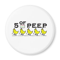 5 of P.E.E.P. Refrigerator Magnets