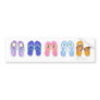 5 Pairs of Flip-Flops Bumper Stickers