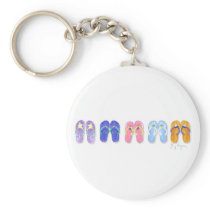 5 Pairs of Flip-Flops Keychain