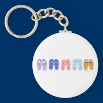 5 Pairs of Flip-Flops Keychain
