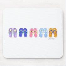 5 Pairs of Flip-Flops Mousepad mousepads