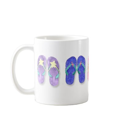 5 Pairs of Flip-Flops Mugs & Drinkware by ginyhogan