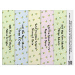 5 per Sheet Bookmark Favors for Baby Showers Party Custom Flyer