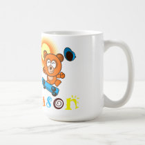 mug, cup, gift, baby-shower, infant, mother-to-be, party, bears, ducks, Krus med brugerdefineret grafisk design