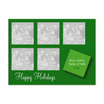 5 Photo Holiday Greeting postcards