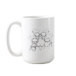 5 Piece Drum Kit: Black & White Drawing: Mug
