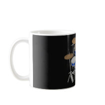 5 Piece Drum Kit: Blue: Coffee Mug: Drums Set
