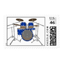 5 Piece Drum Kit: Custom Postage Stamps by spiritswitchboard 5 Piece Drum Kit: Custom Postage Stamps