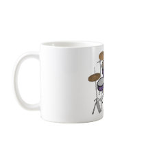 5 Piece Drum Kit: Custom Violet Finish: Coffee Mug