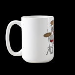 5 Piece Drum Kit - Red - Coffee Mug - Drum Set
