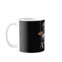 5 Piece Drum Kit: Violet: Coffee Mug: Drums Set