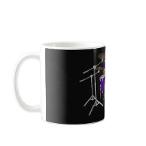 5 Piece Drum Kit: Violet: Coffee Mug: Drums Set
