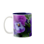 5 Purple Lavender Blue Pansies Coffee Mugs
