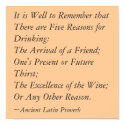 5 Reasons for Drinking posters by rickakin 5 Reasons for Drinking posters
