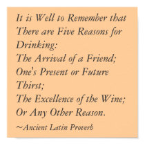 5 Reasons for Drinking posters by rickakin 5 Reasons for Drinking posters