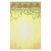 5 Red Christmas Trees in a Row Stars Stationery