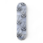 5   skull skateboard deck, by SandyCloss