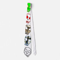 5 SKULL TIE (5 different designs) by caffineskate 5 SKULL TIE (5 different designs)