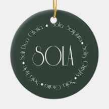 5 Solas Christmas Tree Ornament