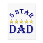 5 Star Dad Post Card