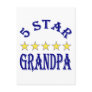 5 Star Grandpa Postcard