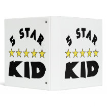 5 Star Kid 3 Ring Binder