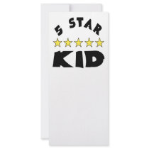 5 Star Kid Custom Rack Card