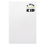 5 Star Kid Personalized Stationery
