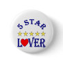 5 Star Lover (Blue) Pinback Buttons