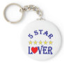 5 Star Lover (Blue) Key Chains
