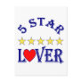 5 Star Lover (Blue) Post Card