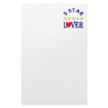 5 Star Lover (Blue) Personalized Stationery