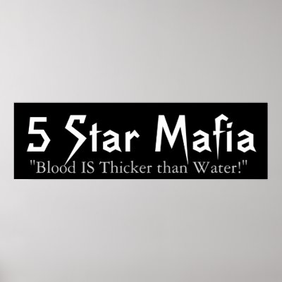 5 Star Mafia Print by havok218