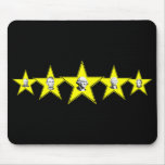 5 Star Presidents Yellow Design Mousepads