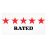 5 star rated egoist personalized photo card
