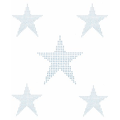 5 Stars, blue pointillism shirt by Cherylsart