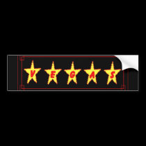 5 Stars VEGAS Bumper Sticker bumper stickers