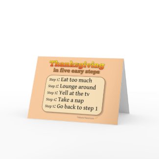 Five Step Thanksgiving Greeting Card