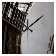 5 String Banjo Wall Clock