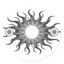 5 suns stickers by MyOtherPlanet 5 suns stickers