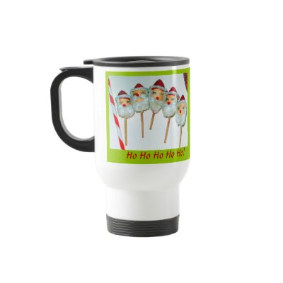 5 Vintage Chenille Santa Cupcake Picks Coffee Mugs by ImagineMDD