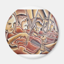 5 Violins Fridge Magnets
