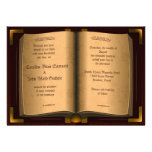 *5" x 7" Ancient Vintage Leather Book Wedding invitations