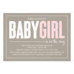 5 x 7 Baby Girl | Baby Shower Invite