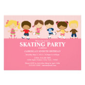 5 x 7 Boy/Girl Skating | Birthday Party Invite