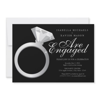 5 x 7 Engagement Ring | Engagement Party Invite