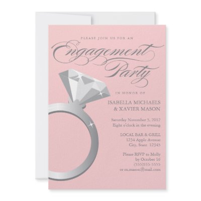 5 x 7 Engagement Ring | Engagement Party Invite