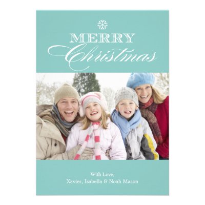 5 x 7 Merry Christmas | Photo Christmas Card