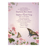 5" x 7" Pink Floral Flowers Wedding Invitation invitations