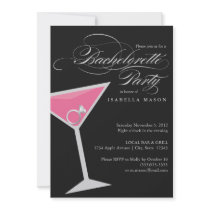 5 x 7 Ring In Cosmo | Bachelorette Party Invite